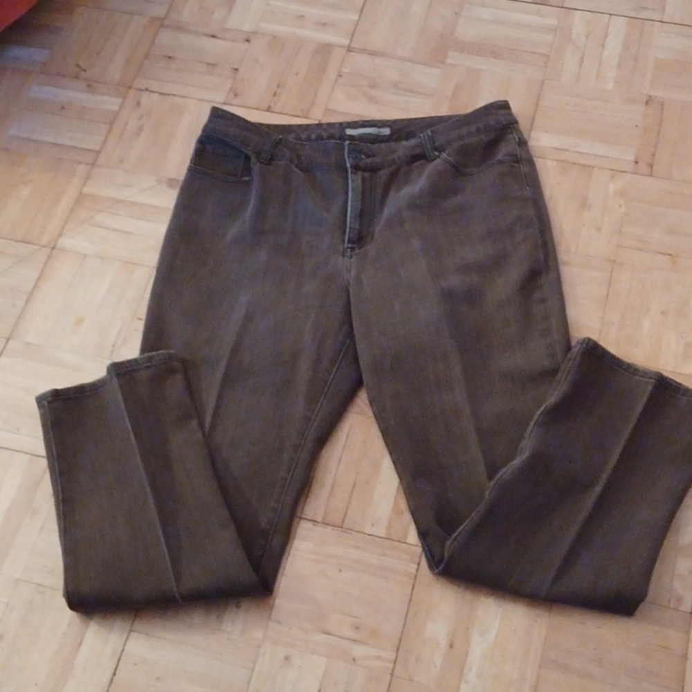 Chico's jeans size 2.5 regular brown
